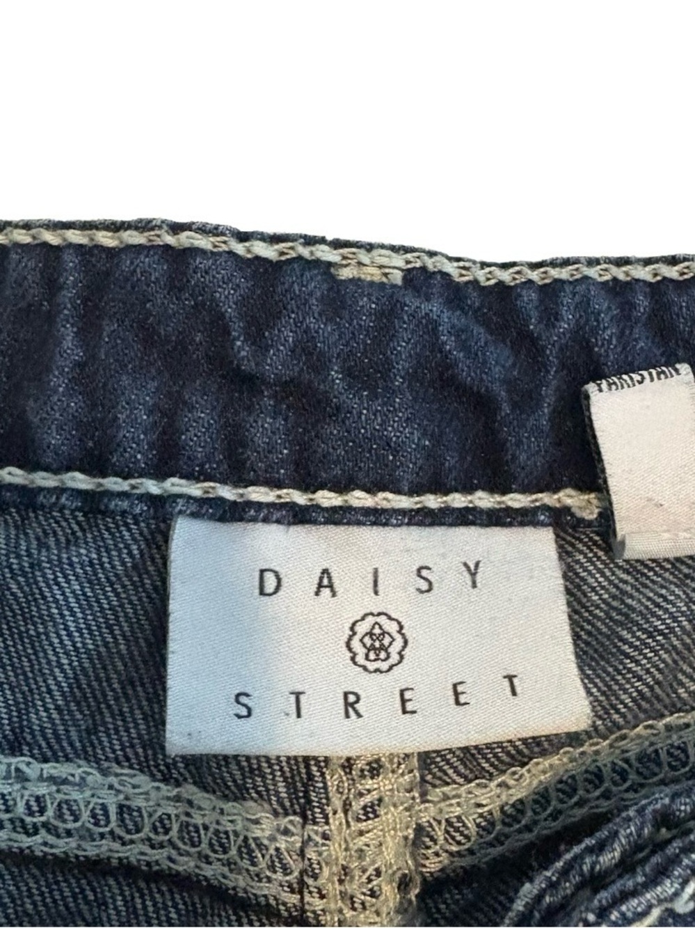 Daisy Street Dark Wash Wide Leg Carpenter Pants Size XL - Picture 8 of 10